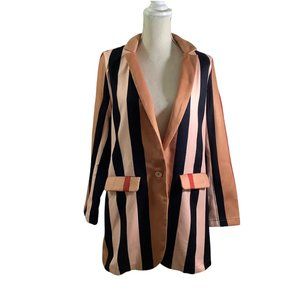 KOANDAILY 🌵 Felt Striped Long Blazer